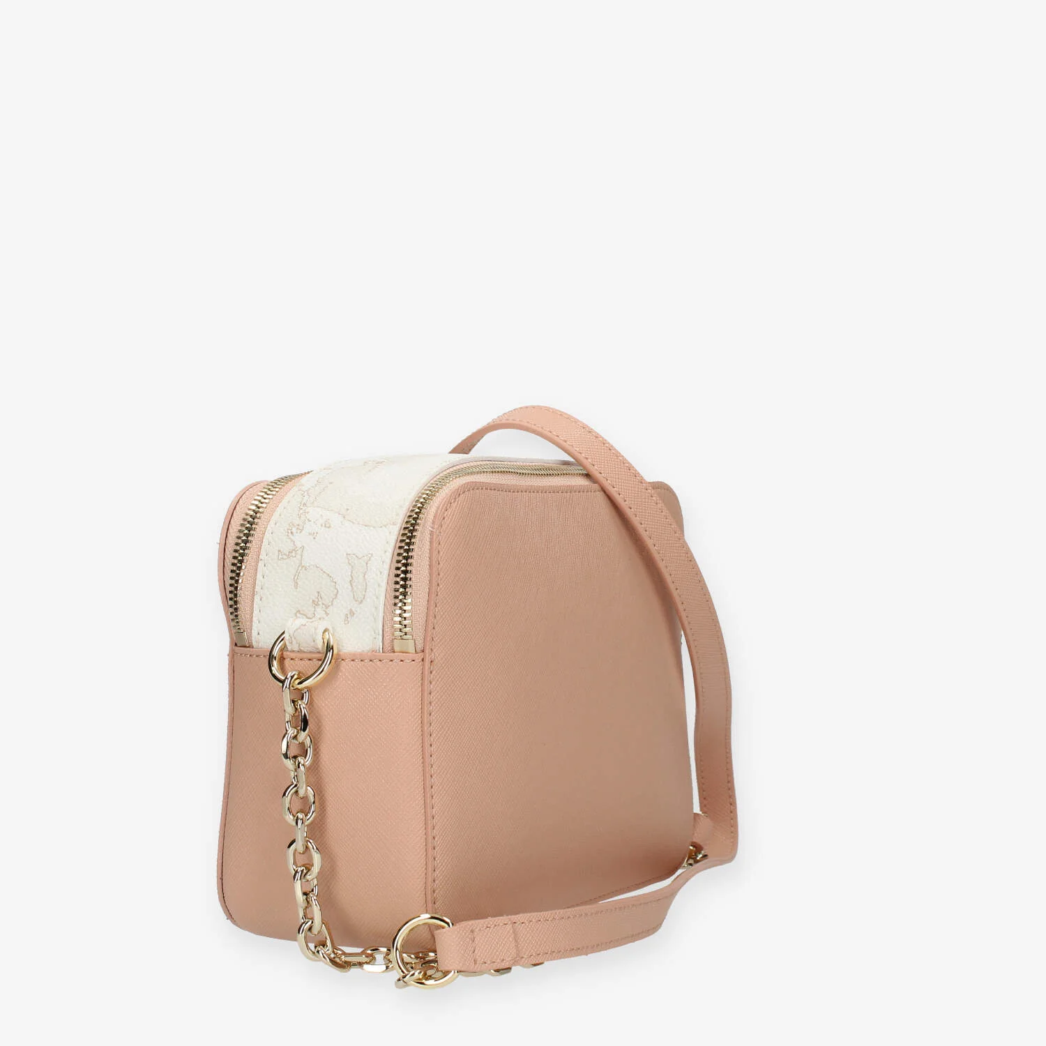 Alviero Martini Prima Classe Borsa a tracolla cipria e Geo White - immagine 4