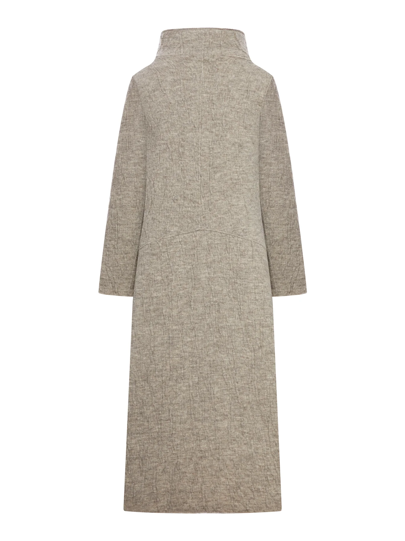 CAPPOTTO LUNGO SLIM FIT IN MAGLIA DI LANA COTTA - immagine 3